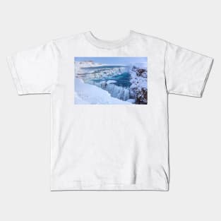 Gullfoss gorge and Hvita River, Iceland Kids T-Shirt